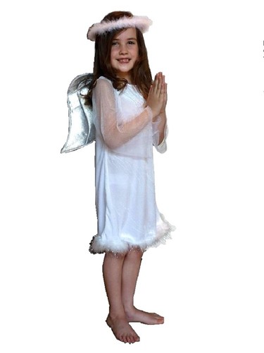 Girls angel costume velour - girls,
