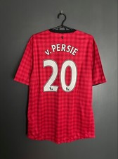 MANCHESTER UNITED 2012/2013 HOME FOOTBALL SHIRT #20 VAN PERSIE NIKE SIZE L ADULT