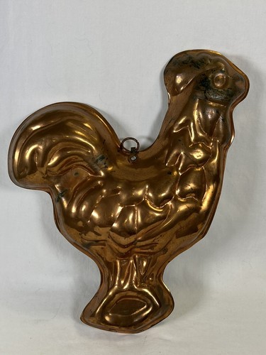 Vintage copper chicken rooster - vintage,