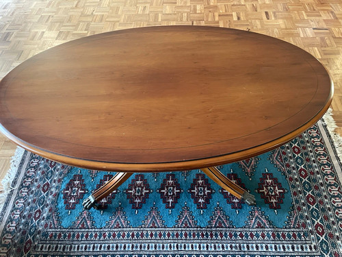 Oval wooden mahogany - wooden,