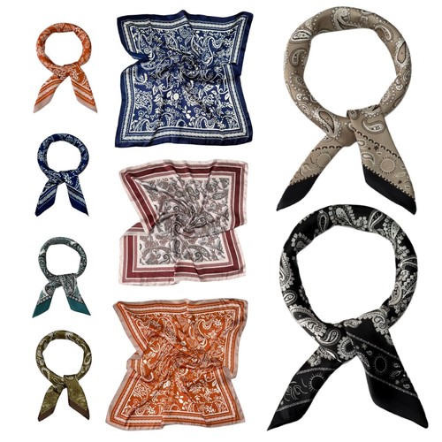 Square satin silk scarves - square,
