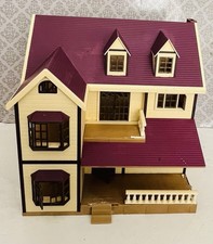 Sylvanian Families Oakwood Manor House With  Purple Roof Damaged