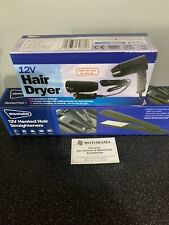 12V PORTABLE TRAVEL HEATED HAIR STRAIGHTERS & HAIRDRYER CARAVAN/CAMPING/FESTIVAL