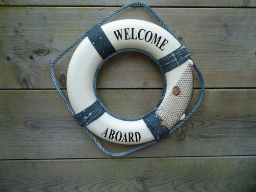Lifering welcome aboard blue - welcome,