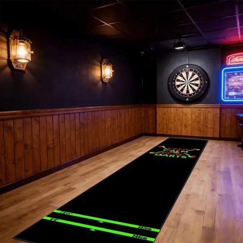 Dart mat with - dart, slip
