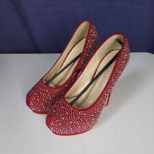RRP £28 UK Size 5 Koi Couture Footwear GT2 Red Suede