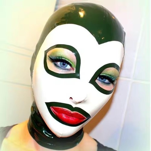 Unisex latex hood black - unisex,