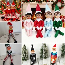 40CM Christmas Shelf ELf doll Xmas Plush Toy Elves Christmas Gift Decorate UK