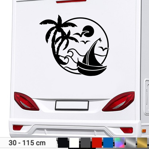 Sun beach stickers palm - beach,