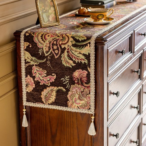 Luxury non slip chenille table - luxury,