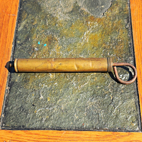 Vintage brass handpump grease - vintage,