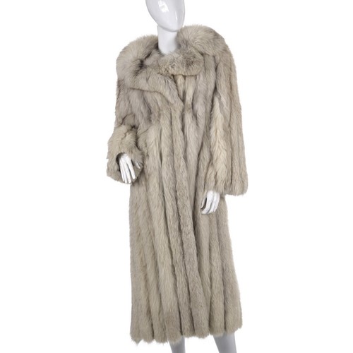 Vintage blue fox fur - fox,