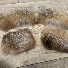 Vintage Real Fur Collar Trim And Sleeve Cuffs Set Fox? Rabbit? 50s/ 60s