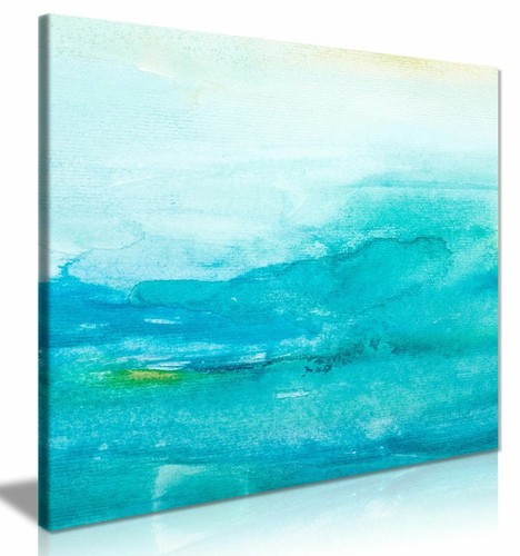 Abstract modern art teal - art,