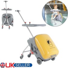 20Inch Ride On Suitcase for Kids Travel Luggage w/ Child Seat and Spinner Wheels