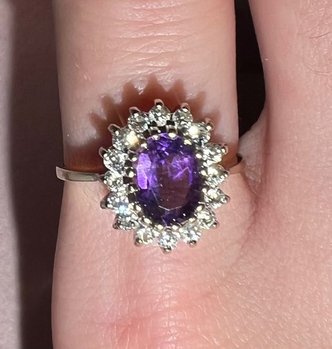 9ct gold vintage - gold, amethyst