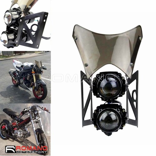 Twin headlight windscreen - w/,