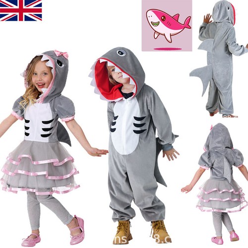 Child grey shark costume - grey,