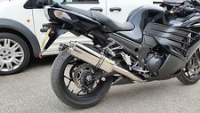 Kawasaki ZZR1400 2012 > Stainless Tri-oval Twin Outlet Road-Legal MTC Exhausts