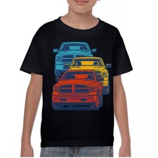 American Pickup Truck Stack Youth T-shirt 4X4 Offroad Power Heavy Duty Kids