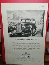 ORIGINAL Vintage HUMBER SUPER