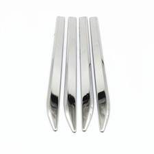 Car Door Side Wing Fender Cover Trim Stainless Steel Chrome Emblem Badge Sticker