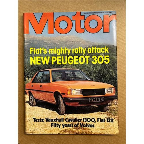 Peugeot 305 motor - peugeot, magazine