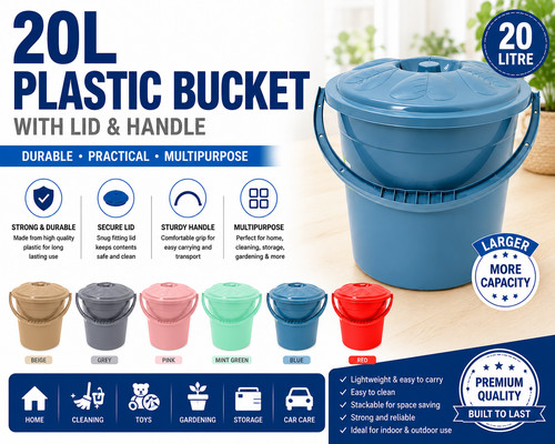 20 litres plastic bucket - bh,