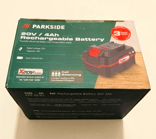 Parkside 20v 4ah ion - 20v,