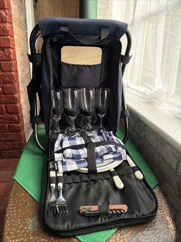 Person picnic backpack - person, backpack,