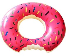 Inflatable Donut Rubber Swimming Ring Pool Float Lilo Child Toys Doughnut Tube