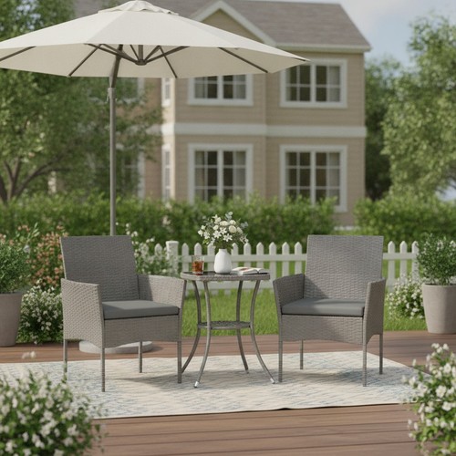 Rattan bistro set piece - rattan,