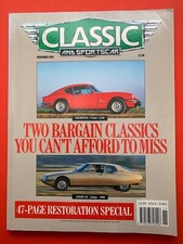 Classic & Sportscar - Nov 1989 - Triumph GT6 - Citroen SM - Austin A90 