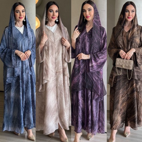 Dubai print abaya muslim - abaya,