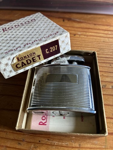Boxed ronson cadet lighter - a,