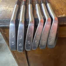  George Nicoll Iron Set (six)  3 4 5 6 7 7x  Golf Clubs Vintage