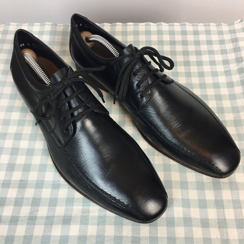 Rieker black leather derby - rieker,