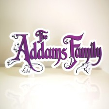 Addams Family 3D logo / shelf display / fridge magnet - pinball collectible