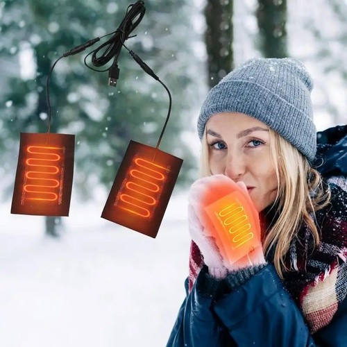 Usb electric heated gloves - gloves, pad