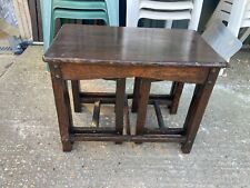 Brown Wooden Nest of 3 Tables