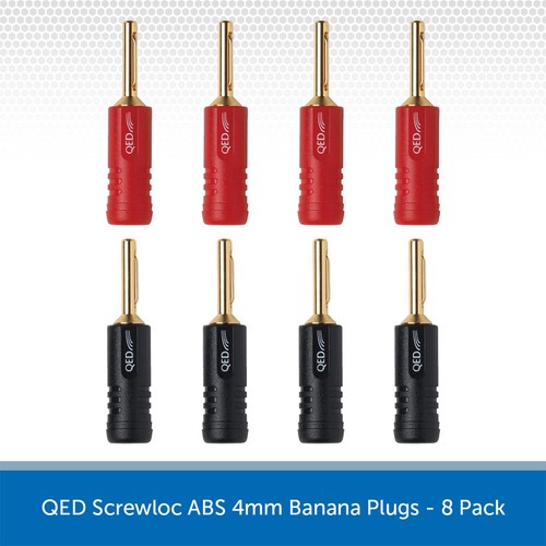 Qed screwloc banana plugs - qed,