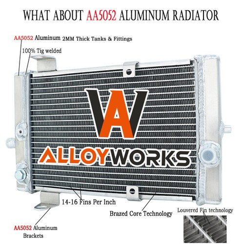 Upgraded aluminum radiator for - aluminum,