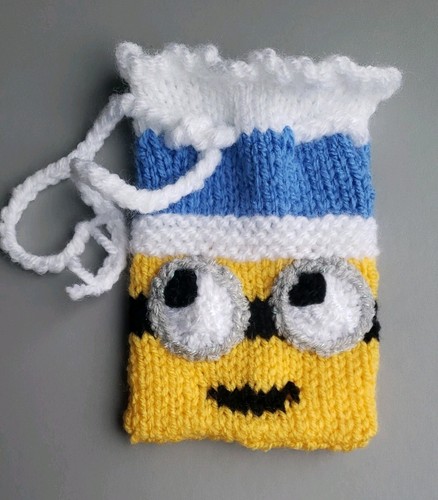 Hand knitted little minion - little,