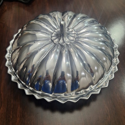 Vintage pumpkin pie plate lid - vintage,