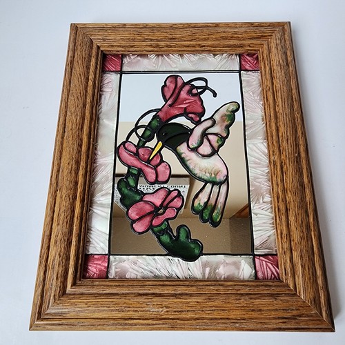 Vintage hummingbird stained - hummingbird,