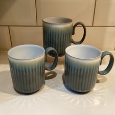 Denby - Regency Green - Fluted - Mug - Set of Three