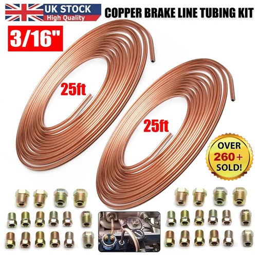 25ft copper brake - 2x, pipe