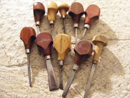Used wood carving chisel - wood,