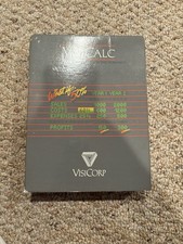VisiCalc Instantly Calculating Electronic Worksheet 409105 Atari 800 - Open Box