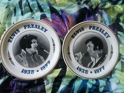 Elvis presley plates 1982 - elvis,